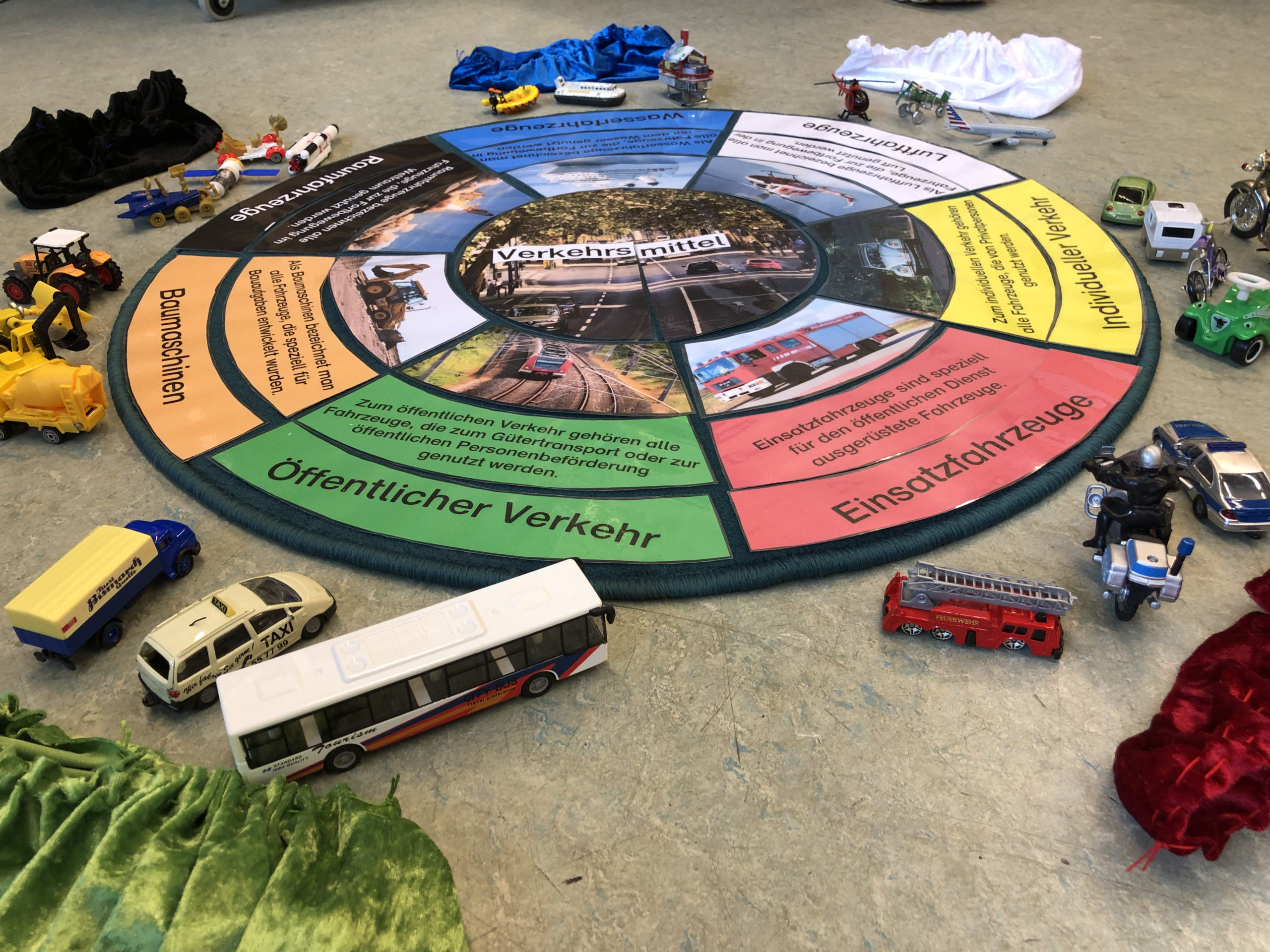 Montessori Legekreis Verkehrsmittel - Montessori-Ideen.de